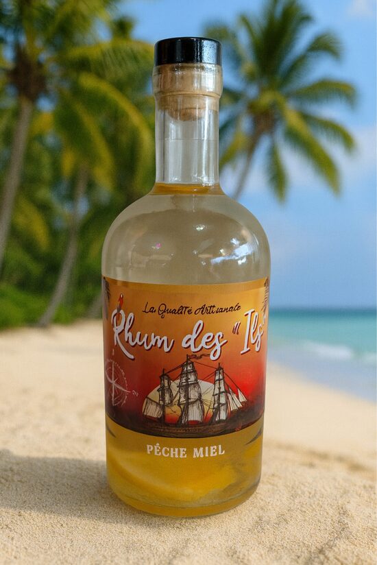 Rhum Arrangé - Pêche, Miel 30° - 70cl